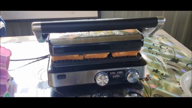 Жарим тосты на гриле  POLARIS PGP 2302D смотреть онлайн