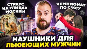 Страус на улицах Москвы/Чемпионат по сексу/Наушники для лысеющих мужчин. Хорошие новости!