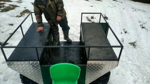 Обзор вездехода караката для рыбалки на шинах КрАЗ ви-3