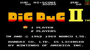 Dig Dug 2 Trouble in Paradise - Землекоп 2 Проблемы в раю / Денди / Dendy / NES / Famicom / Nintendo