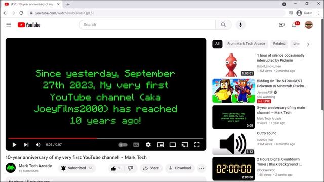 It has been 10 years since Mark Tech was first created on YouTube! смотреть онлайн