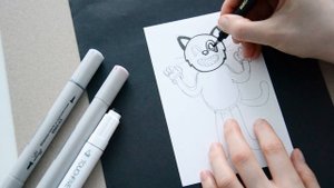 Как нарисовать Картун Кэт / How to draw Cartoon Cat