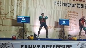 Anton Anasenko. LC 130 (2*24kg). Veteran's World championship 2020 in Saint Petersburg