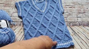 Детский вязаный жилет...