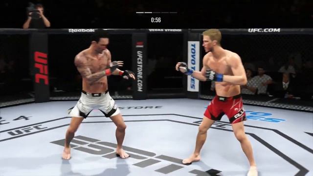 Max Holloway vs Arnold Allen Full Fight - UFC 4 Simulation