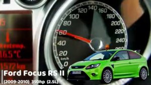 Разгон 0 100 Ford Focus RS разных поколений mp4