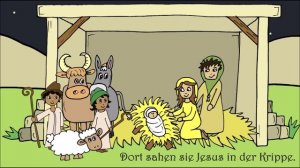 Die Weihnachtsgeschichte - the Nativity of Jesus in German - Noël en allemand