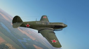 Бой на истребителе P-40E-1 Kittyhawk (советский) в VR шлеме в War Thunder.