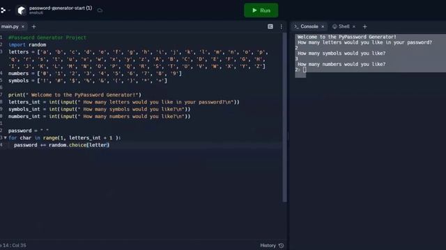 Random Password Generator in Python | Easy Level | Python for Beginners