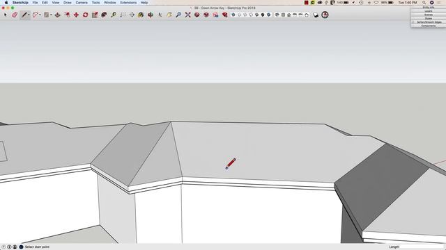 Down Arrow Key in SketchUp - Skill Builder смотреть онлайн
