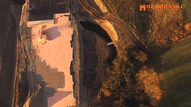 Пеноплэкс. Дорожное строительство. Легкая насыпь.