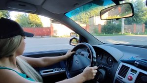 Автошкола, моя лучшая ученица ! 1 урок вождения !