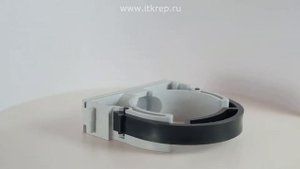 Держатель для пластиковых труб клипса с фиксатором