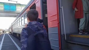 Электропоезд ЭД2Т-0030 с сообщением №6657 Новосибирск - Главный - Искитим