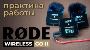 Rode Wireless Go II | Практика работы