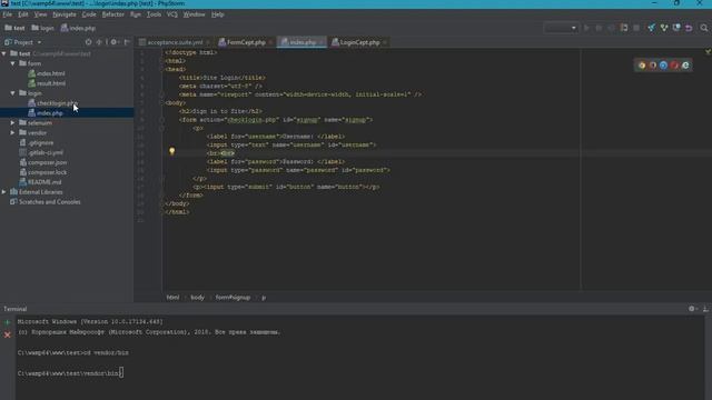 Автоматизированное тестирование Web-форм (Codeception + Selenium) смотреть онлайн