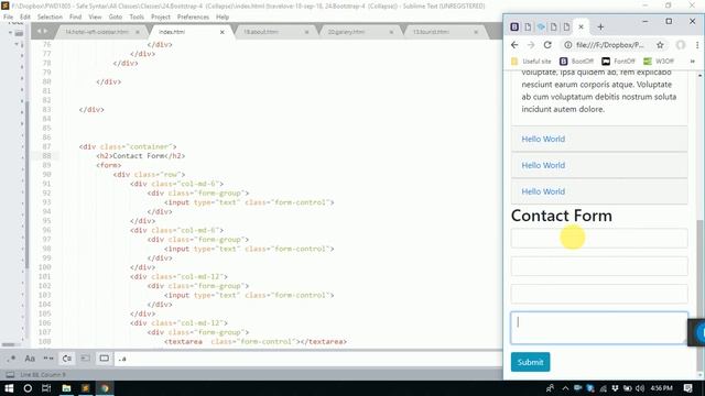 24.Bootstrap 4 (Collapse, Accordion, Form, Dropdown Button) смотреть онлайн