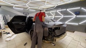 Полная оклейка #плёнкой #AUDI A6