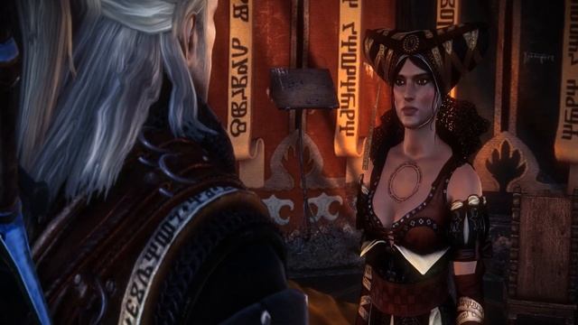 Ведьмак Геральт просит Шеалу решить его "проблему" | Ведьмак 2: Убийцы Королей смотреть онлайн