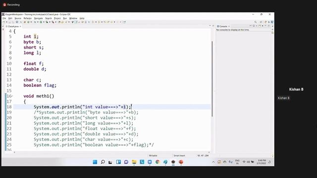 Java | 11 02 22 | #corejava #java | New Course | New Batch смотреть онлайн