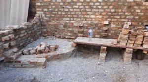 Строю беседку барбекю из б/у кирпичных половинок