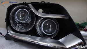 Volkswagen Amarok Установка светодиодных линз Optima Professional Series