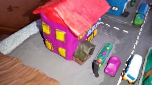 Правила дорожного движения . Поделка из пластилина .