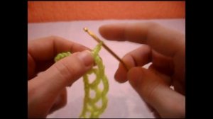 Узор крючком №1 "Сеточка из воздушных петель"