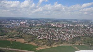 Посадка в Саранске / Landing at Saransk 19.05.2018 Aeroflot Sukhoi SuperJet 100