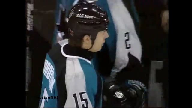 Alex Korolyuk scores his first NHL playoff goal vs Avalanche in game 4 (1999) смотреть онлайн