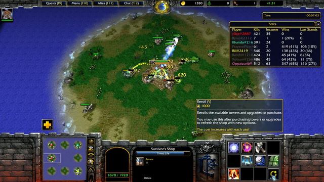 Tower Survivors v1.31 #55 Best Strategy Build for Winning Tutorial Tips Tricks Warcraft 3 Reforged смотреть онлайн