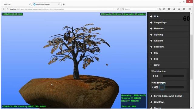 Частицы в Blend4Web - Падающие листья и трава (с субтитрами) смотреть онлайн