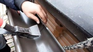 Cамая надежная стыковка металлических водосточных желобов Grand Line.