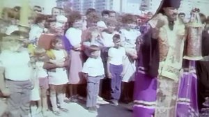 1990 год. Нижневартовск. Закладка храма Иоанна Предтечи.