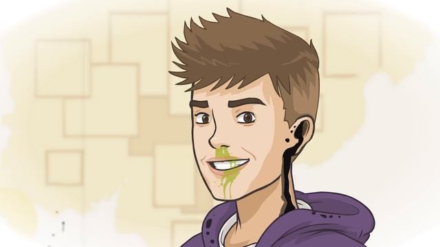 Justin Bieber eats a piece of Delicious Cake смотреть онлайн