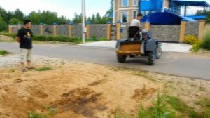 ковш на задней навеске минитрактора