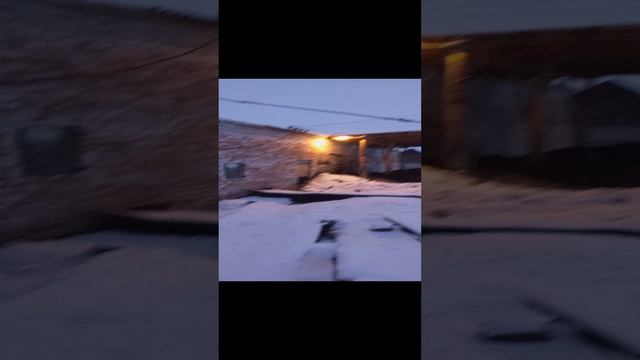 Раннее утро 26 апреля, снова повалил снег, #Сибирь