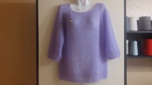 Джемпер из мохера на шелке.