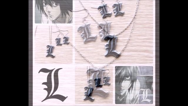 Кулон и серьги L ТЕТРАДЬ СМЕРТИ. АНИМЕ / Pendant and Earrings L Death Note. ANIME смотреть онлайн