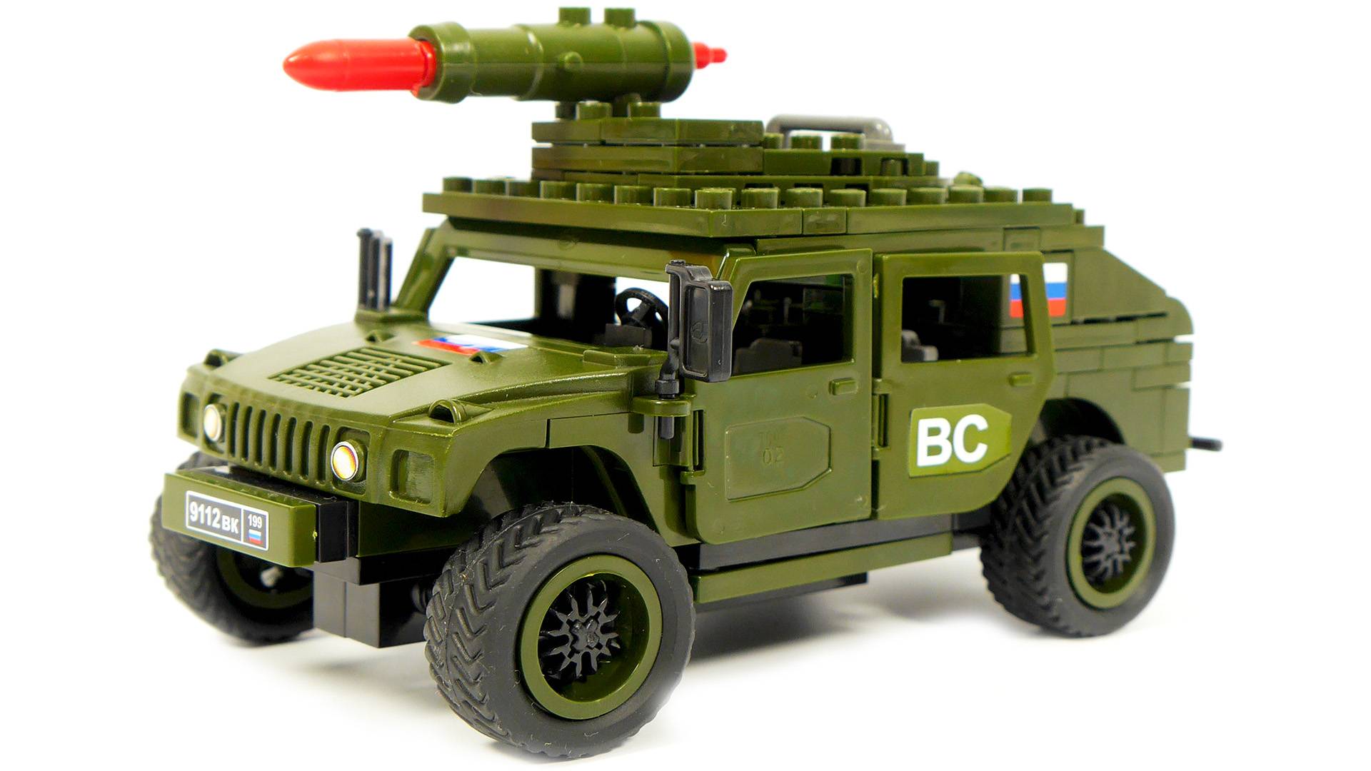 Собираем Военный джип из LEGO - конструктор Город Мастеров 8842