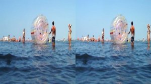 3д видео для очков LG, Samsung: виды над самой водой Черного моря в Анапе в 3d.