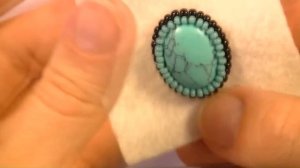 Оплетение кабошона бисером мастер класс