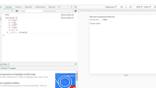 CREATING SIMPLE STRING PROJECTS IN JAVASCRIPTS