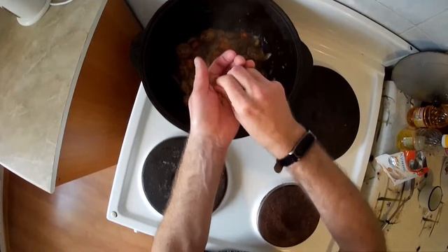 каша гречневая с грибами приготовленная в казане рецепт смотреть онлайн