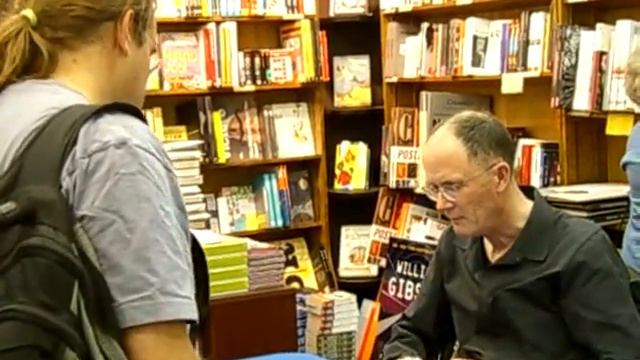 William Gibson book signing смотреть онлайн
