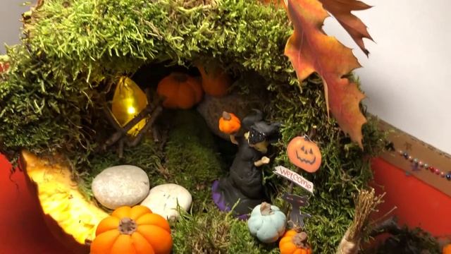 Хеллоуин. Идея оформления тыквы смотреть онлайн