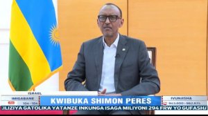 Perezida KAGAME yitabiriye umuhango wo kwibuka Shimon Peres wabaye perezida wa Israel