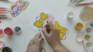 Лалафанфан Лалафан. Рисуем уточку Лалафанфан. Как нарисовать уточку Лалафан. Лалафан в очках.
