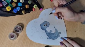 МАСТЕР КЛАСС КАК НАРИСОВАТЬ ВАЛЕНТИНКУ С БАСИКОМ / РИСУЕМ БАСИКА С СЕРДЕЧКОМ #рисунокбасика