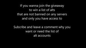 Minecraft Alt account giveaway #3. 5 ALTS NO DOWNLOAD/SURVEYS